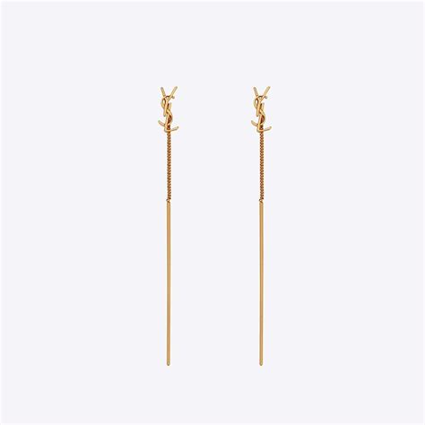 ysl thread earrings